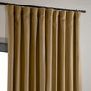 Amber Gold Signature Extra Wide Velvet Blackout Curtain - HalfPriceDrapes.com