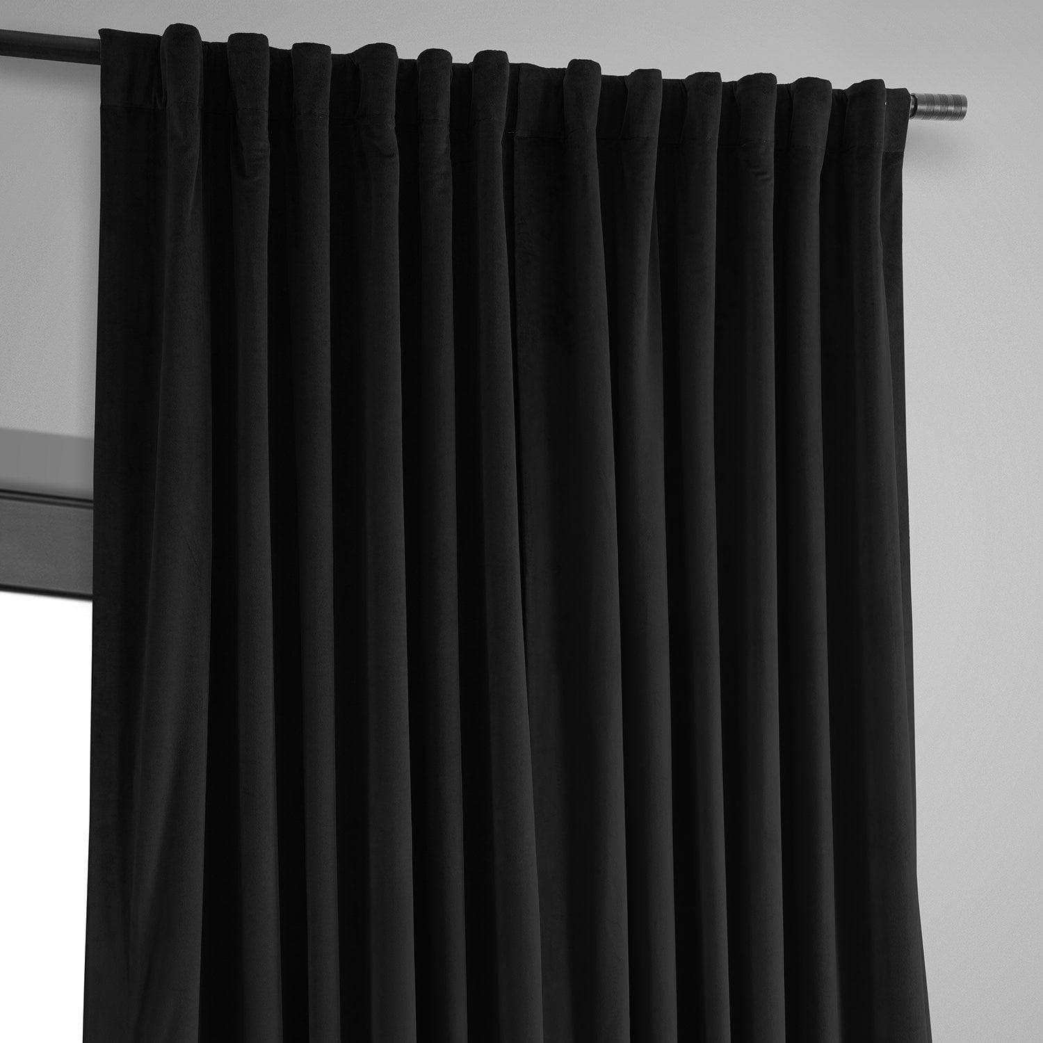 Black Signature Extra Wide Velvet Blackout Curtain