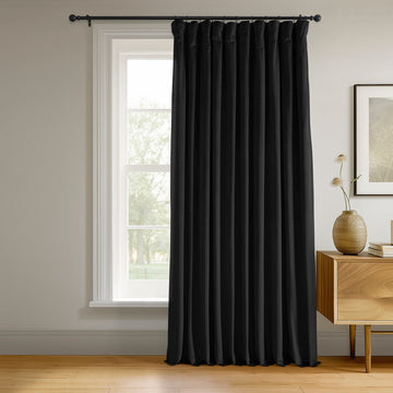Black Signature Extra Wide Velvet Blackout Curtain