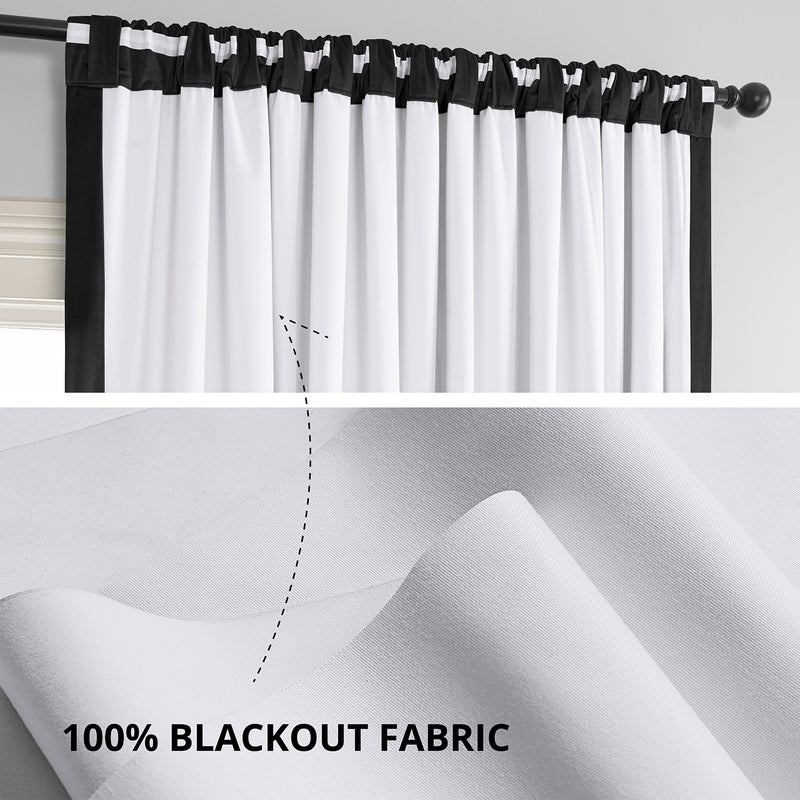 Black Signature Extra Wide Velvet Blackout Curtain
