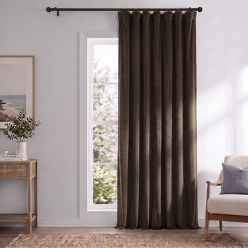 Java Signature Extra Wide Velvet Blackout Curtain
