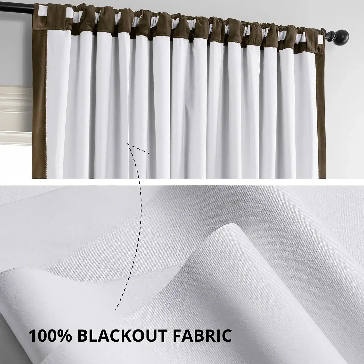Java Signature Extra Wide Velvet Blackout Curtain | Half Price