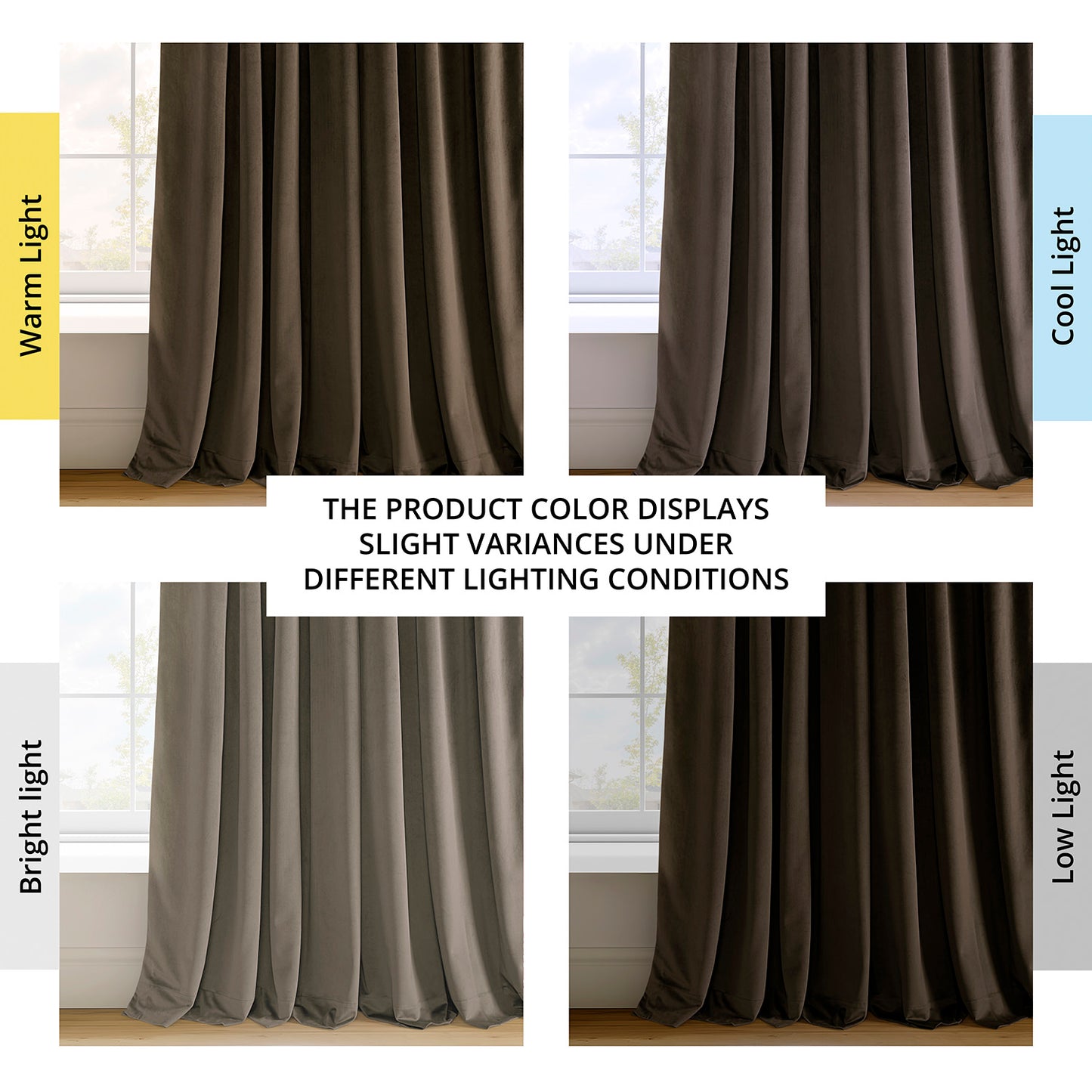 Java Signature Extra Wide Velvet Blackout Curtain
