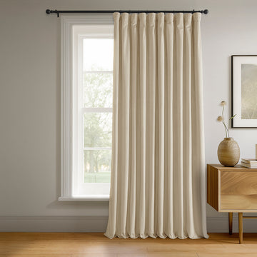 Ivory Signature Extra Wide Velvet Blackout Curtain