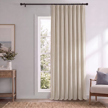 Ivory Signature Extra Wide Velvet Blackout Curtain