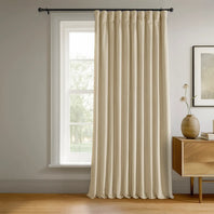 Neutral Ground Signature Extra Wide Velvet Blackout Curtain