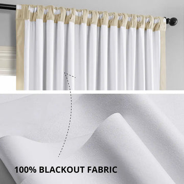 Neutral Ground Signature Extra Wide Velvet Blackout Curtain