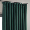 Blackforest Green Signature Extra Wide Velvet Blackout Curtain - HalfPriceDrapes.com