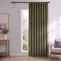 Hunter Green Signature Extra Wide Velvet Blackout Curtain