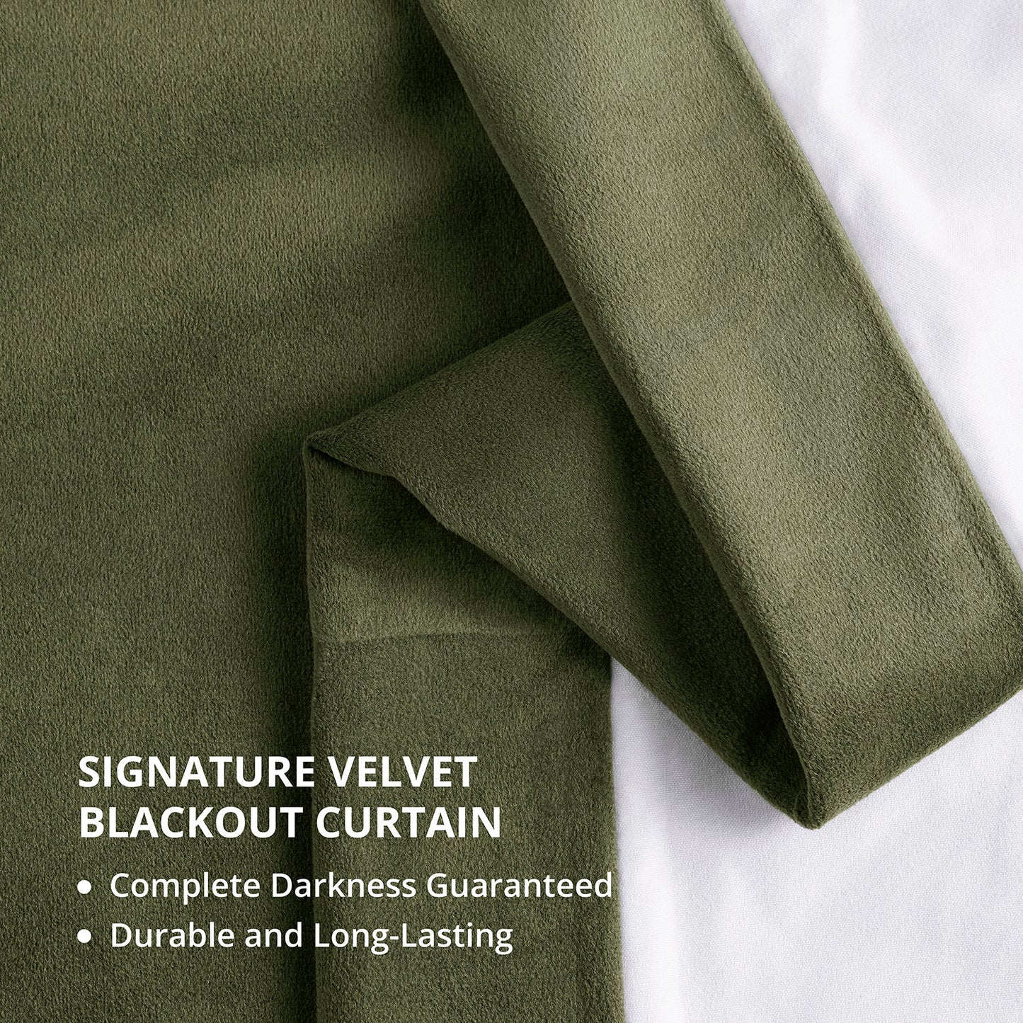 Hunter Green Signature Extra Wide Velvet Blackout Curtain
