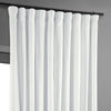 Primary White Signature Extra Wide Velvet Blackout Curtain - HalfPriceDrapes.com