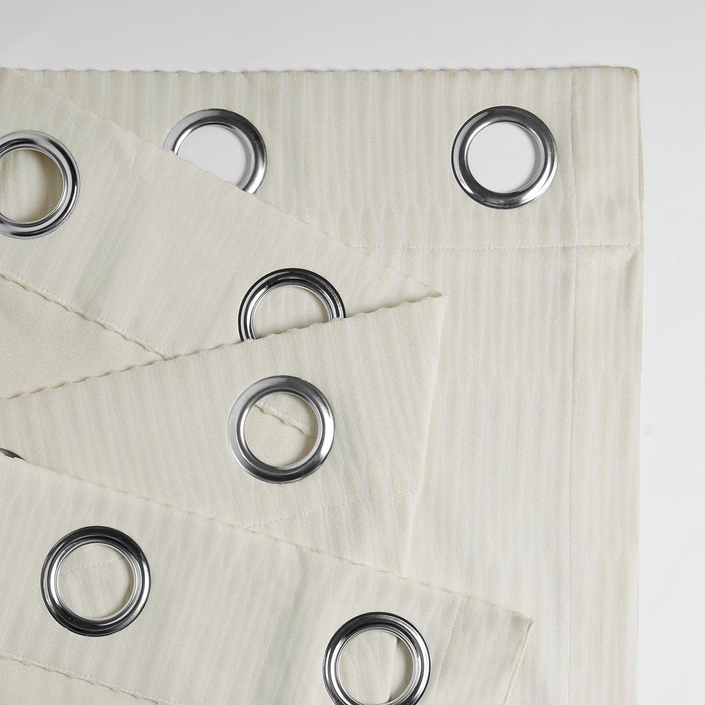 Ivory Grommet Lounge Embossed Velvet Curtain - HalfPriceDrapes.com