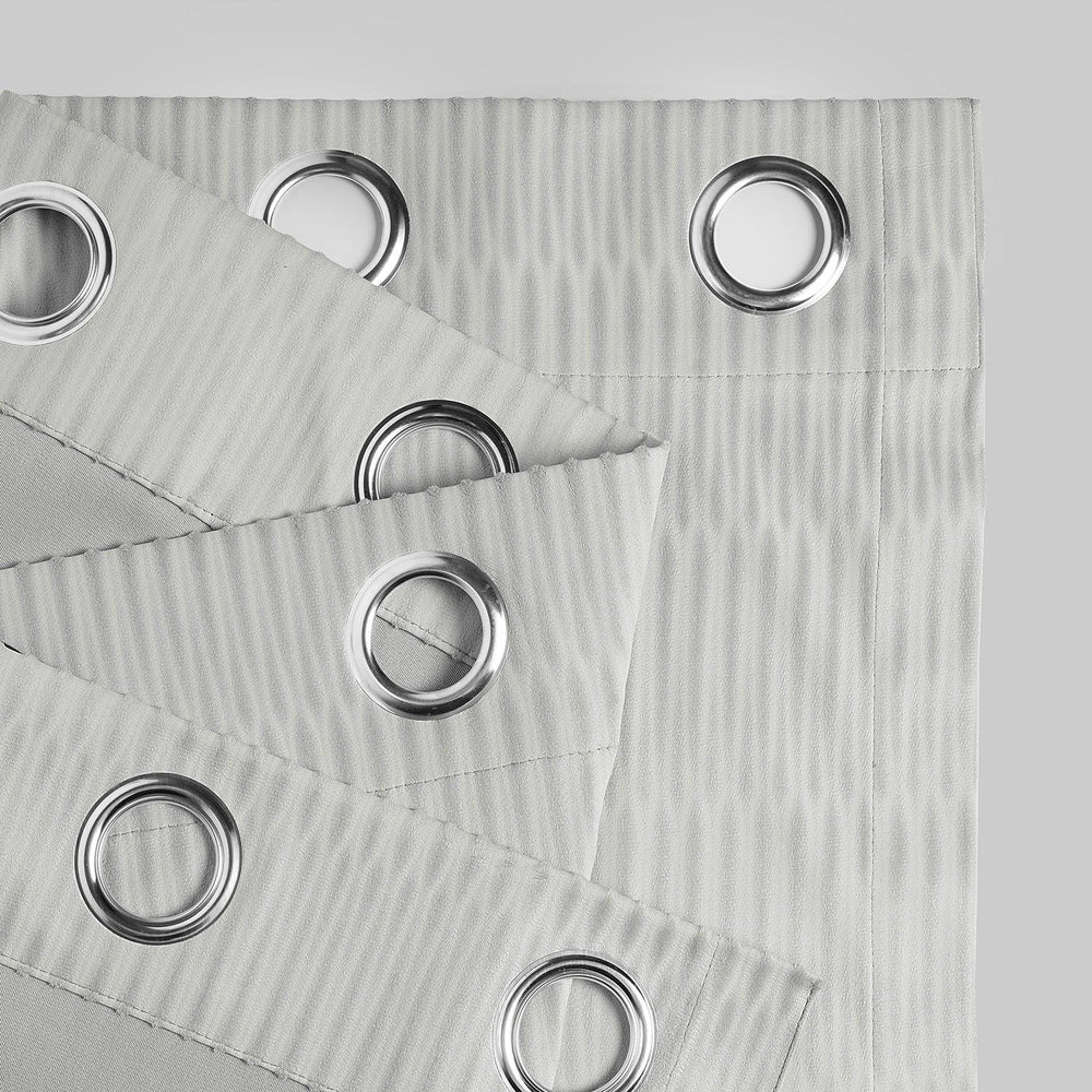 Silver Grommet Lounge Embossed Velvet Curtain - HalfPriceDrapes.com