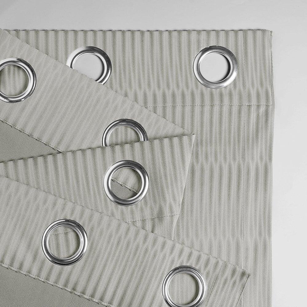 Pewter Grommet Lounge Embossed Velvet Curtain - HalfPriceDrapes.com