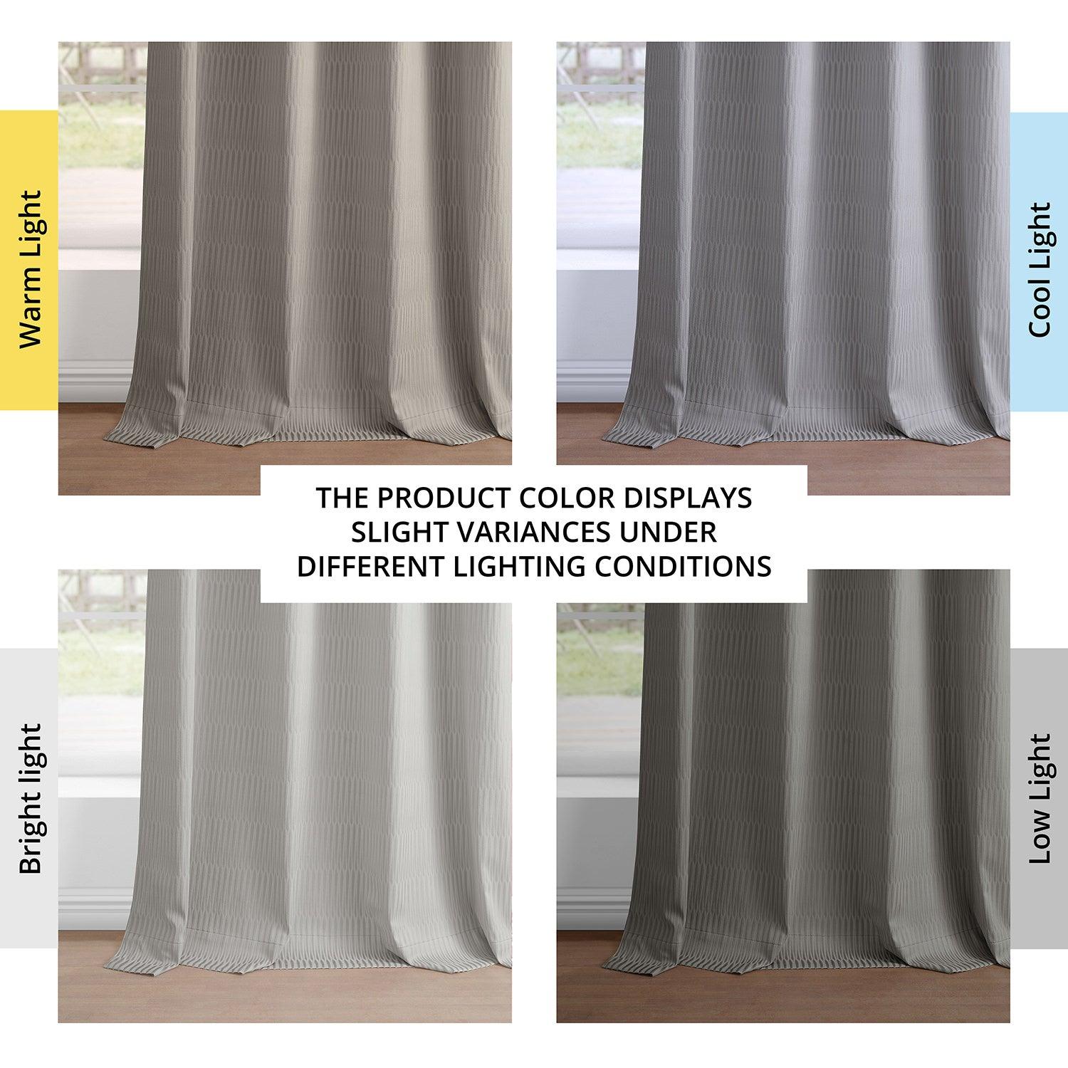 Pewter Grommet Lounge Embossed Velvet Curtain - HalfPriceDrapes.com