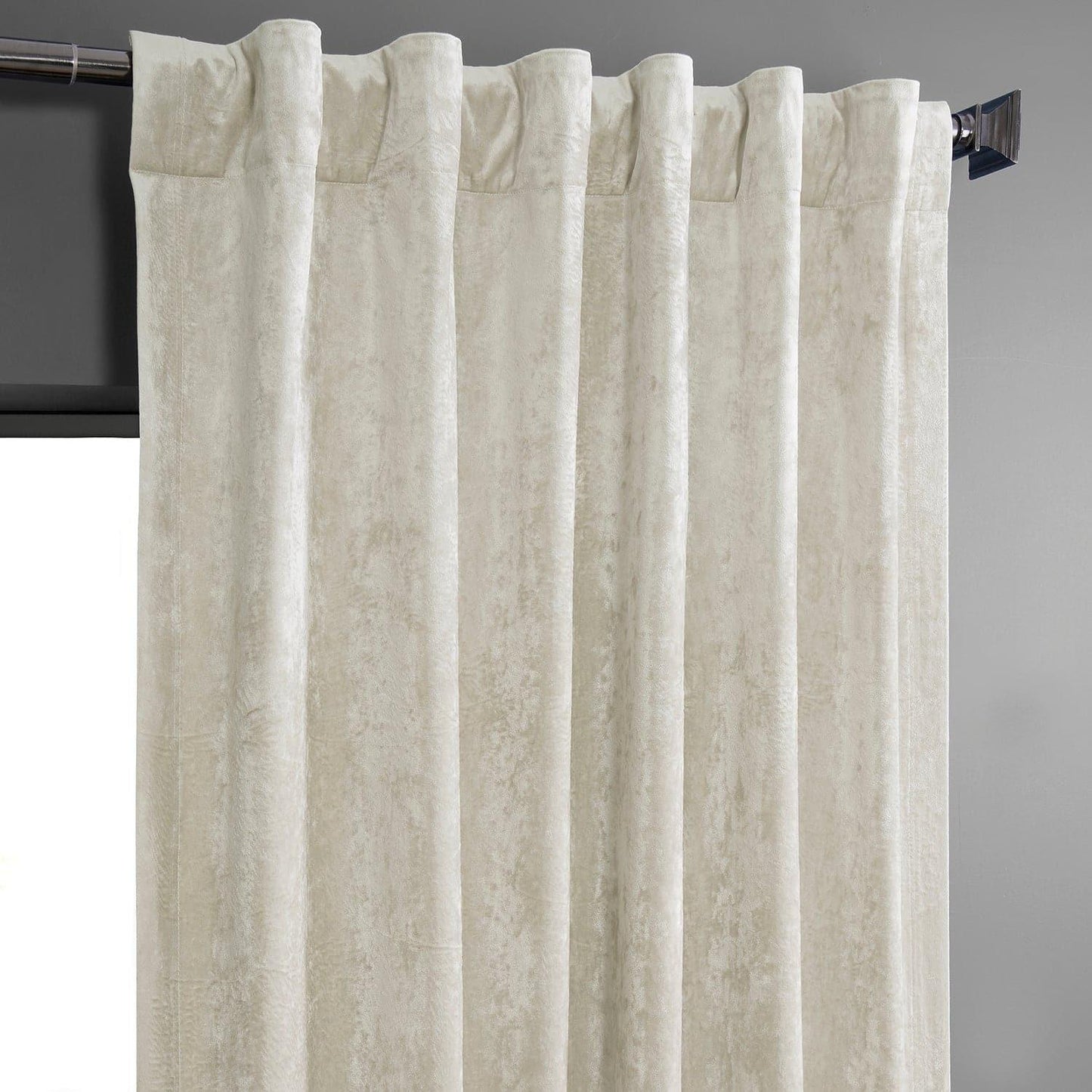 Champagne Lush Crush Velvet Curtain - HalfPriceDrapes.com