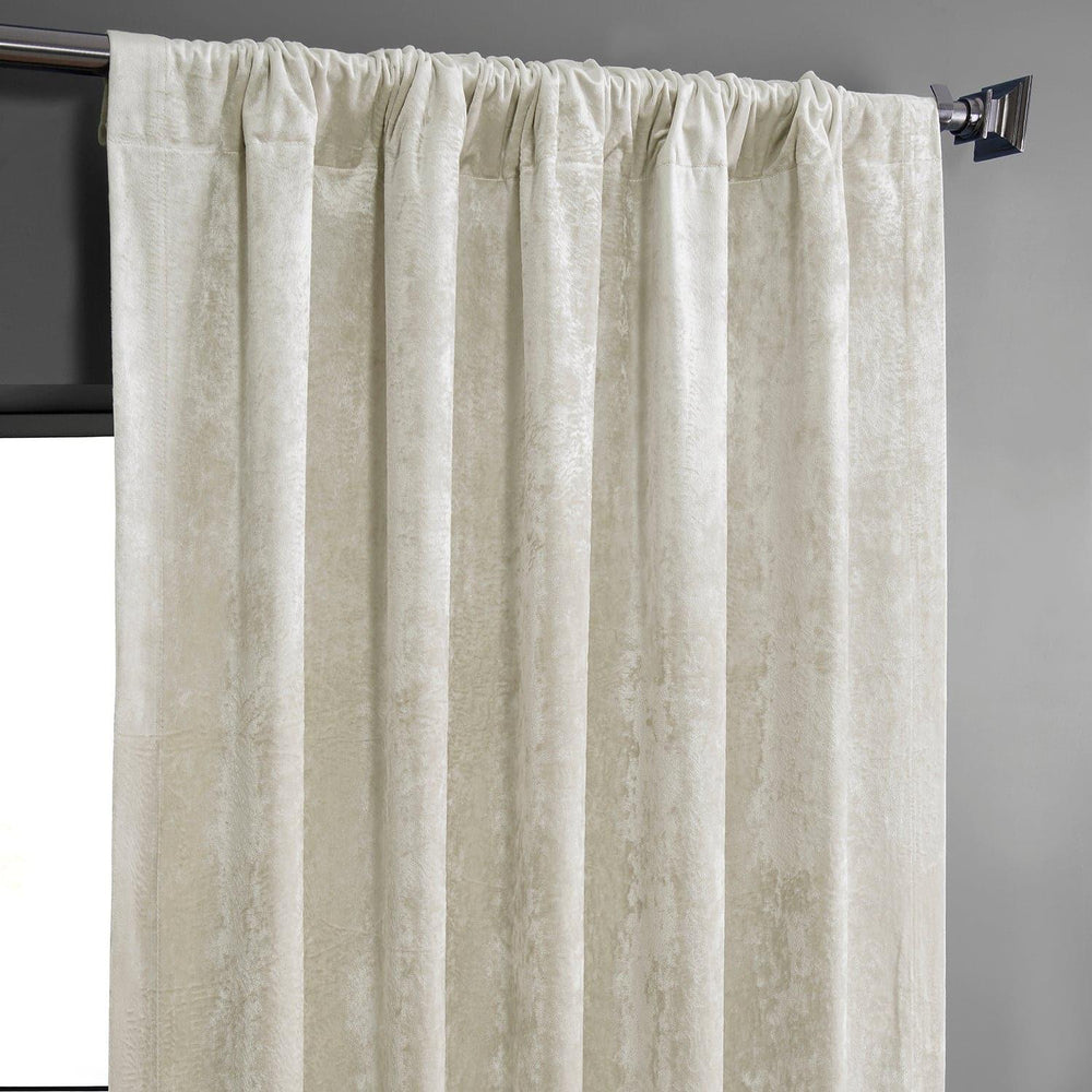 Champagne Lush Crush Velvet Curtain - HalfPriceDrapes.com