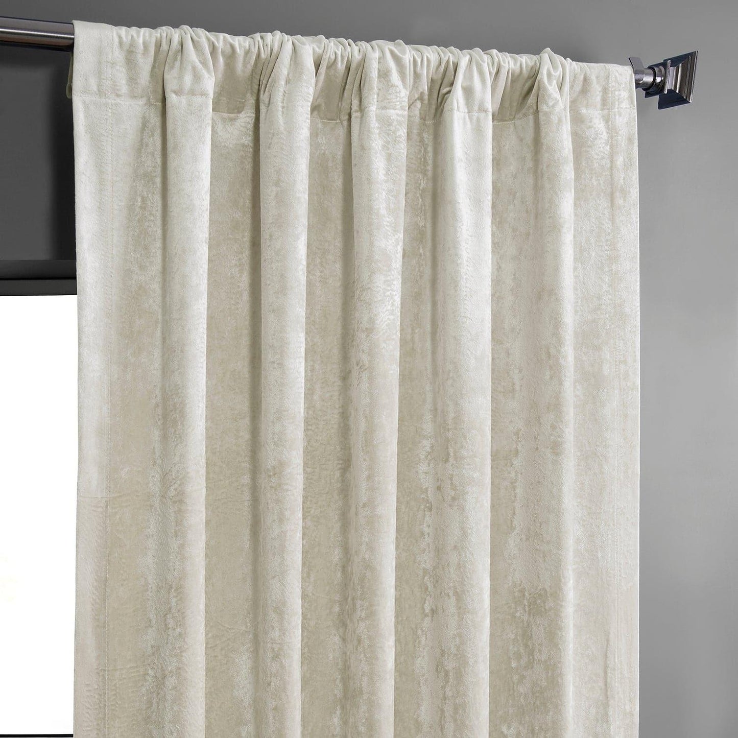 Champagne Lush Crush Velvet Curtain - HalfPriceDrapes.com