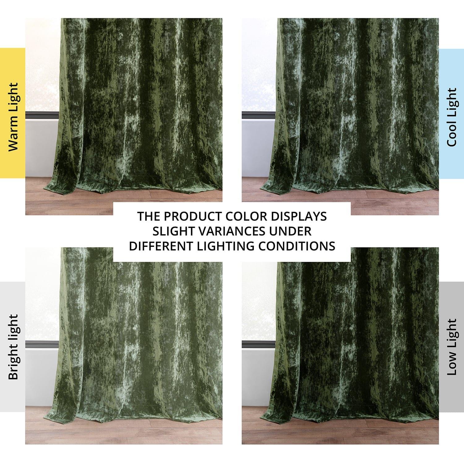 Emerald Green Grommet Lush Crush Velvet Curtain - HalfPriceDrapes.com