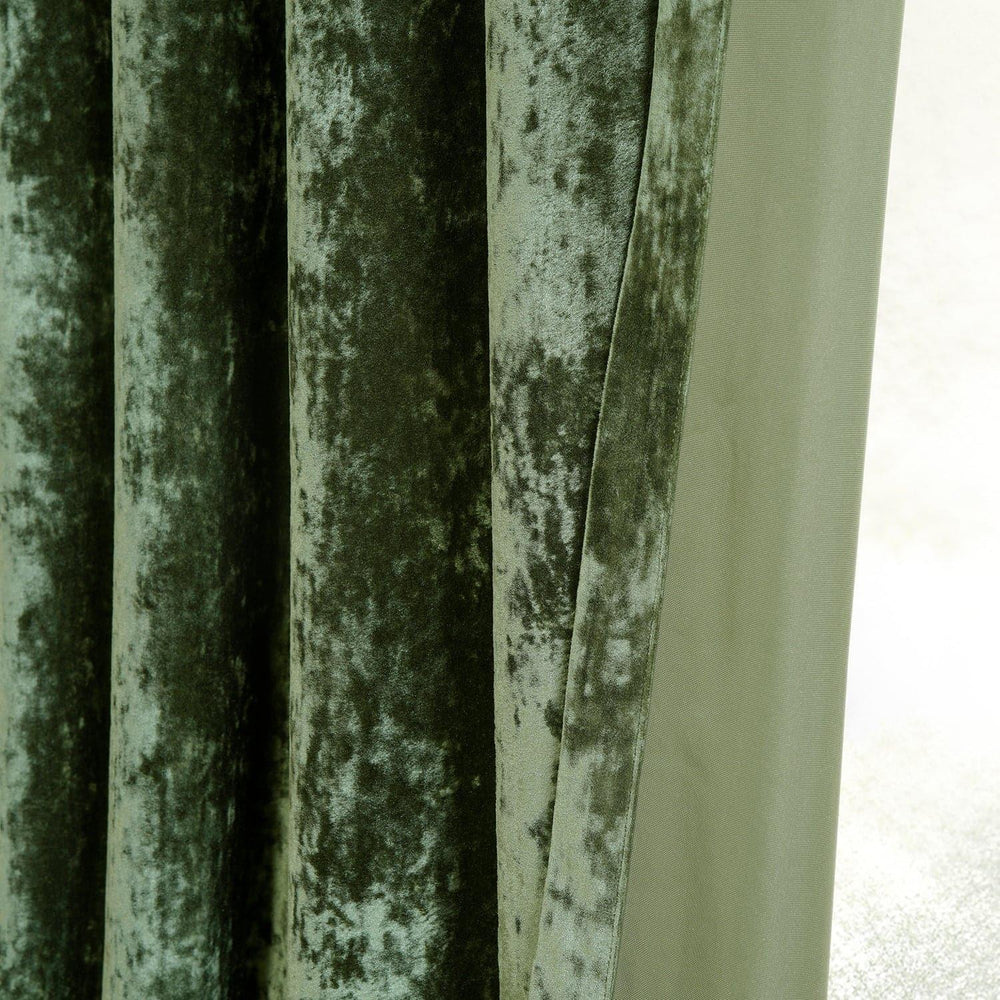 Emerald Green Grommet Lush Crush Velvet Curtain - HalfPriceDrapes.com