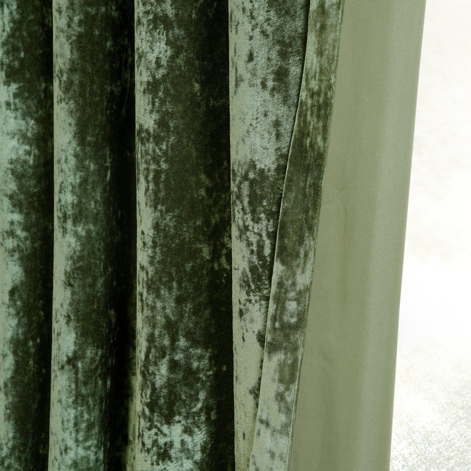 Emerald Green Grommet Lush Crush Velvet Curtain - HalfPriceDrapes.com
