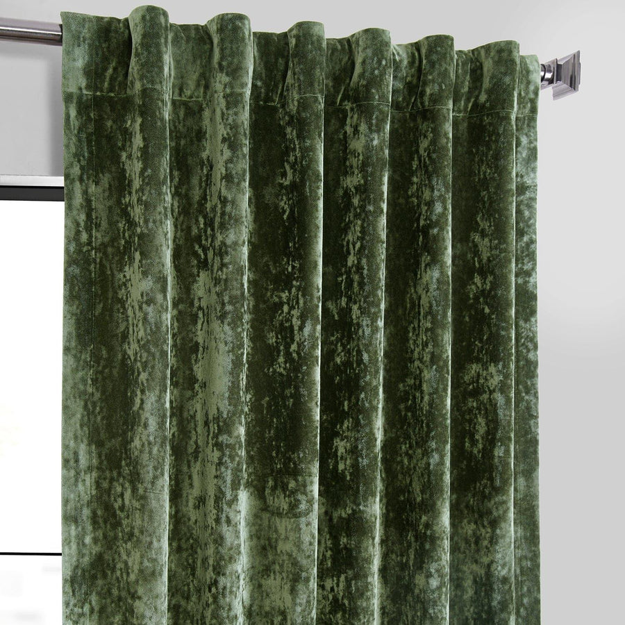 Emerald Green Lush Crush Velvet Curtain - HalfPriceDrapes.com