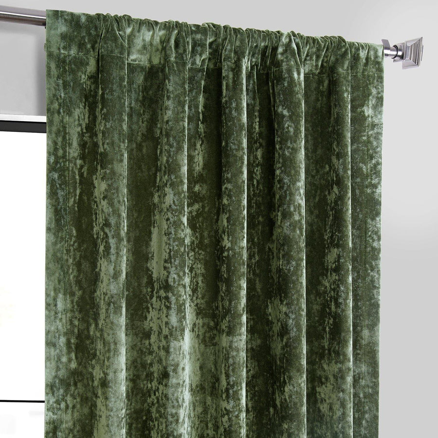Emerald Green Lush Crush Velvet Curtain - HalfPriceDrapes.com