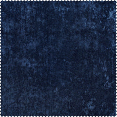 Sapphire Blue Lush Crush Velvet Room Darkening Curtain