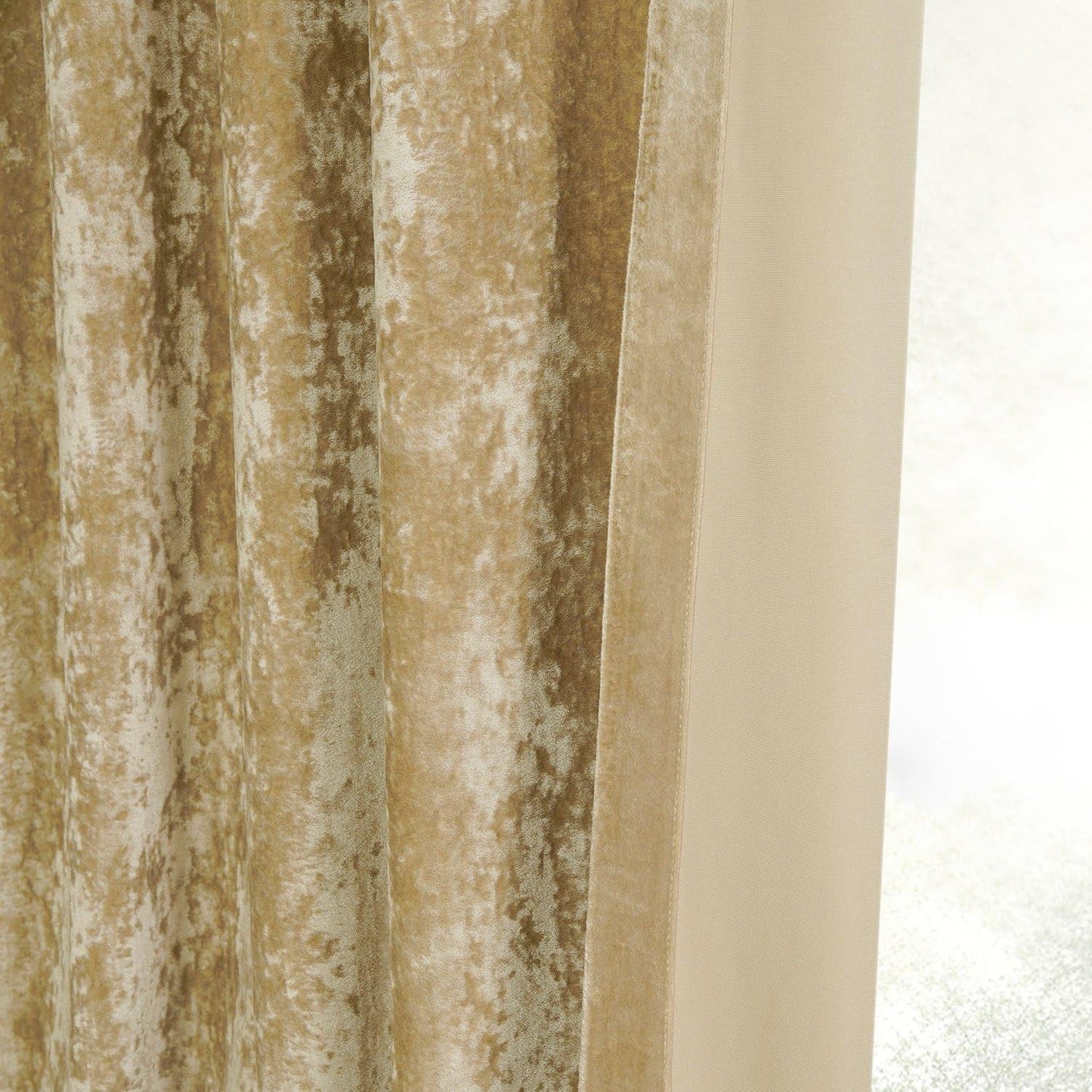 Gold Grommet Lush Crush Velvet Curtain - HalfPriceDrapes.com