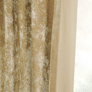 Gold Grommet Lush Crush Velvet Curtain - HalfPriceDrapes.com