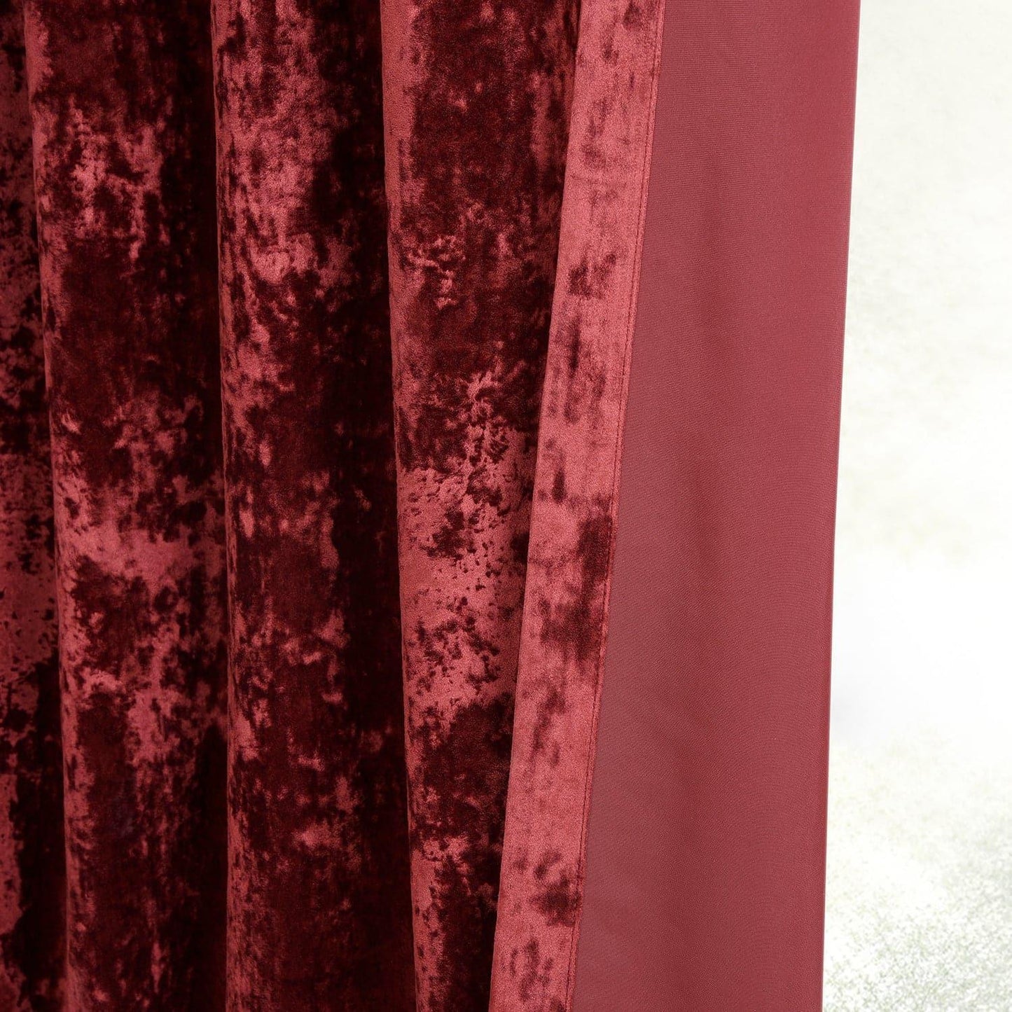 Ruby Red Grommet Lush Crush Velvet Curtain - HalfPriceDrapes.com