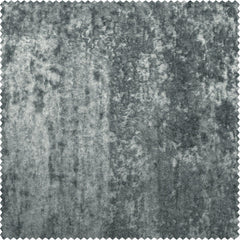 Stone Grey Lush Crush Velvet Room Darkening Curtain