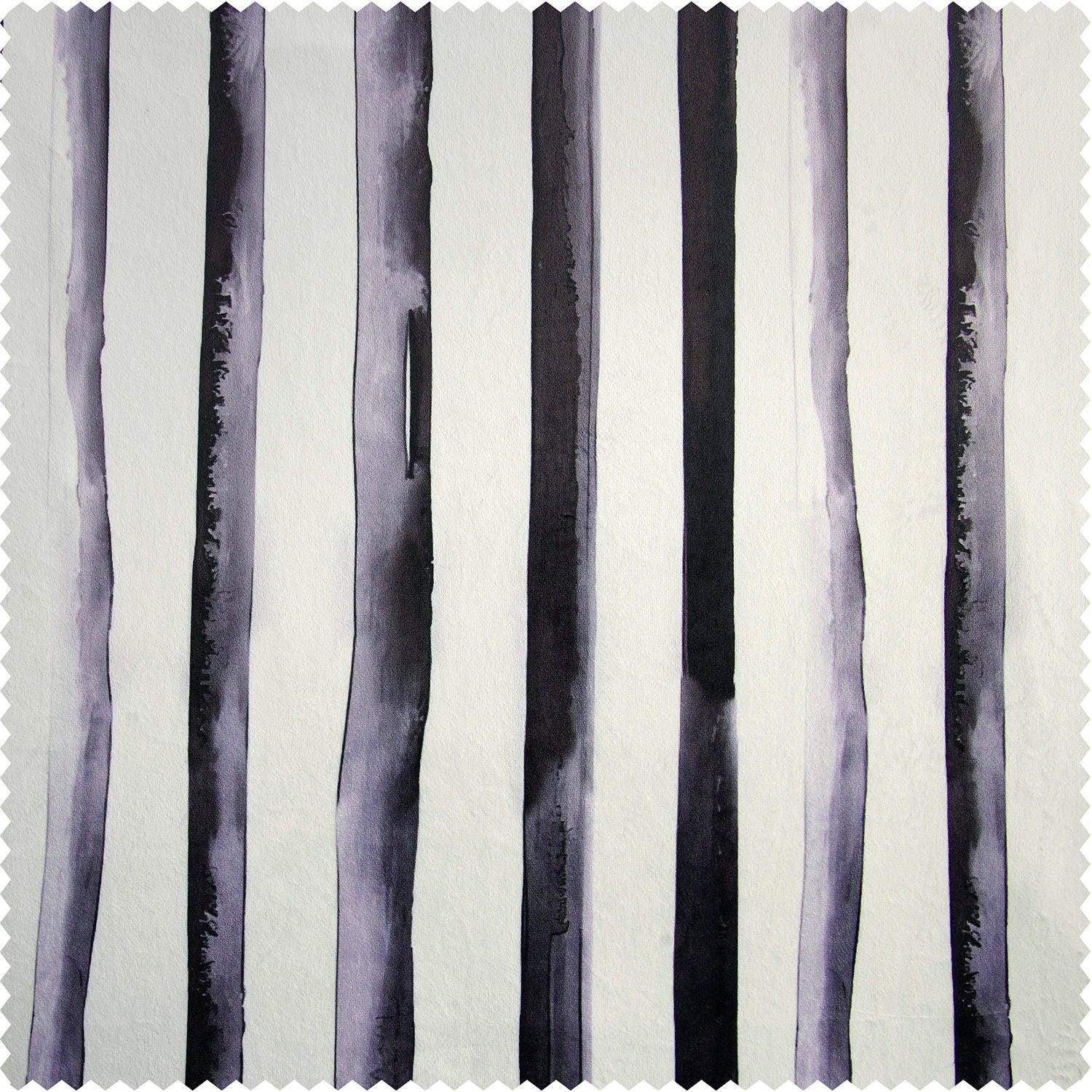 Waves Vertical Charcoal Striped Barcelona Velvet Swatch