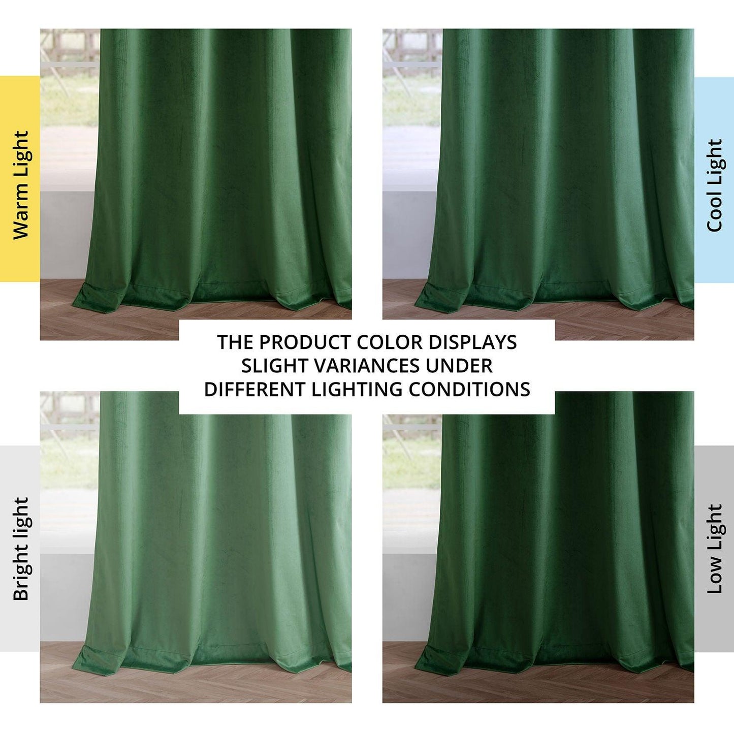 Green Grommet Simply Velvet Room Darkening Curtain Pair (2 Panels)
