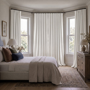 Pillow White Heritage Plush Velvet Room Darkening Curtain