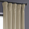 Light Beige Heritage Plush Velvet Curtain - HalfPriceDrapes.com
