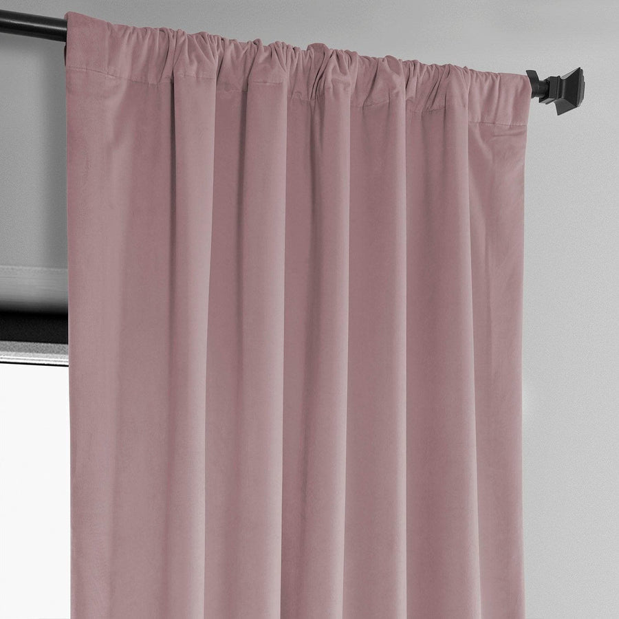 Ballet Pink Heritage Plush Velvet Curtain - HalfPriceDrapes.com