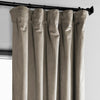 Gallery Taupe Heritage Plush Velvet Curtain - HalfPriceDrapes.com