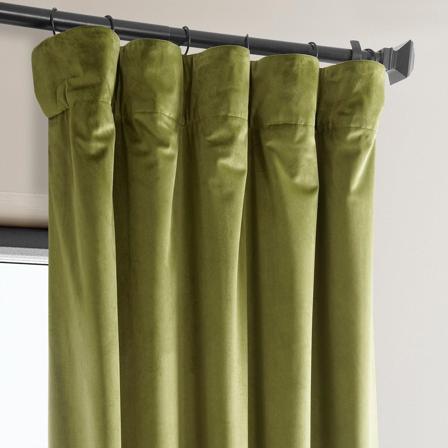 Retro Green Heritage Plush Velvet Curtain - HalfPriceDrapes.com
