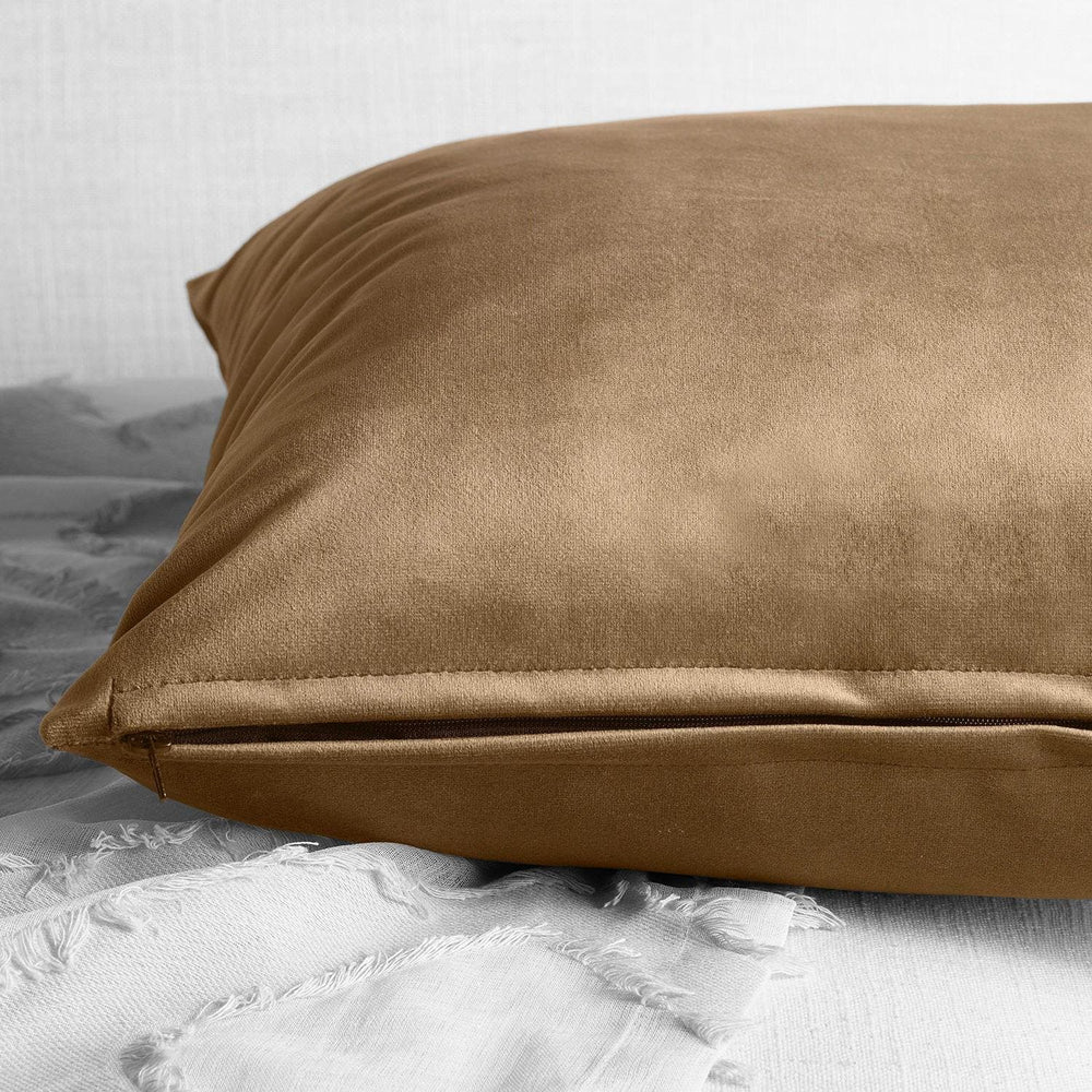 Spiced Rum Heritage Plush Velvet Cushion Covers - Pair - HalfPriceDrapes.com