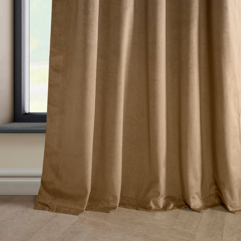 Spiced Rum Heritage Plush Velvet Custom Curtain