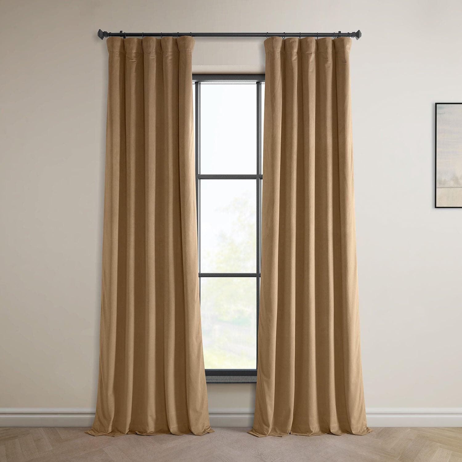 Spiced Rum Heritage Plush Velvet Curtain - HalfPriceDrapes.com
