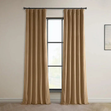 Spiced Rum Heritage Plush Velvet Curtain - HalfPriceDrapes.com
