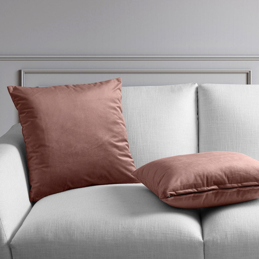 Wild Rose Heritage Plush Velvet Cushion Covers - Pair - HalfPriceDrapes.com