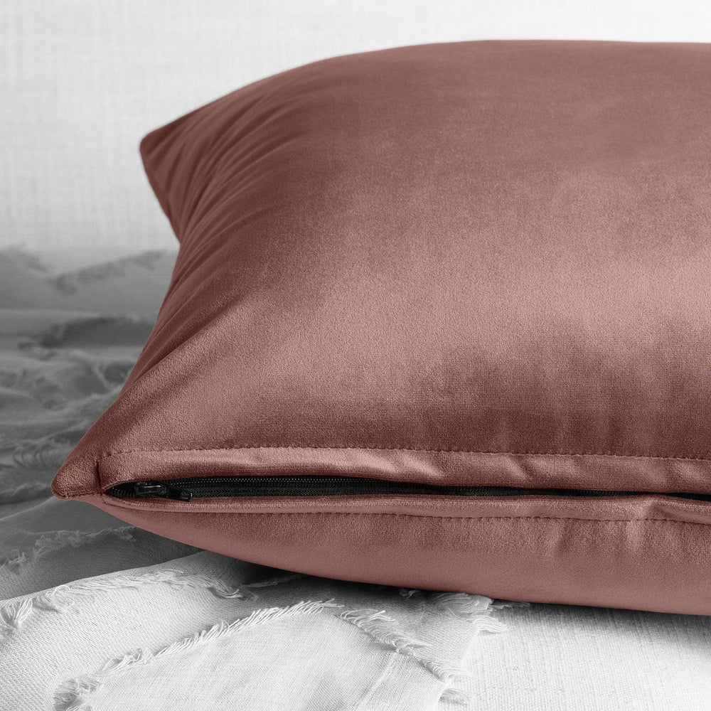 Wild Rose Heritage Plush Velvet Cushion Covers - Pair - HalfPriceDrapes.com