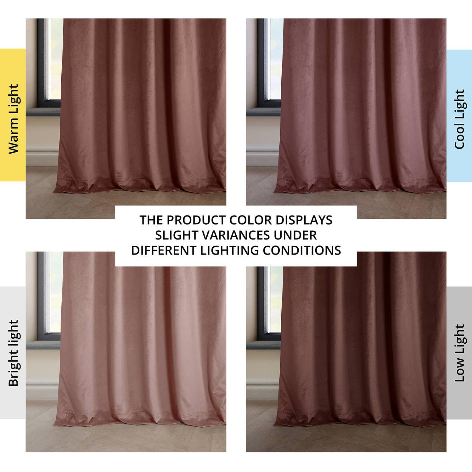Wild Rose Heritage Plush Velvet Curtain - HalfPriceDrapes.com