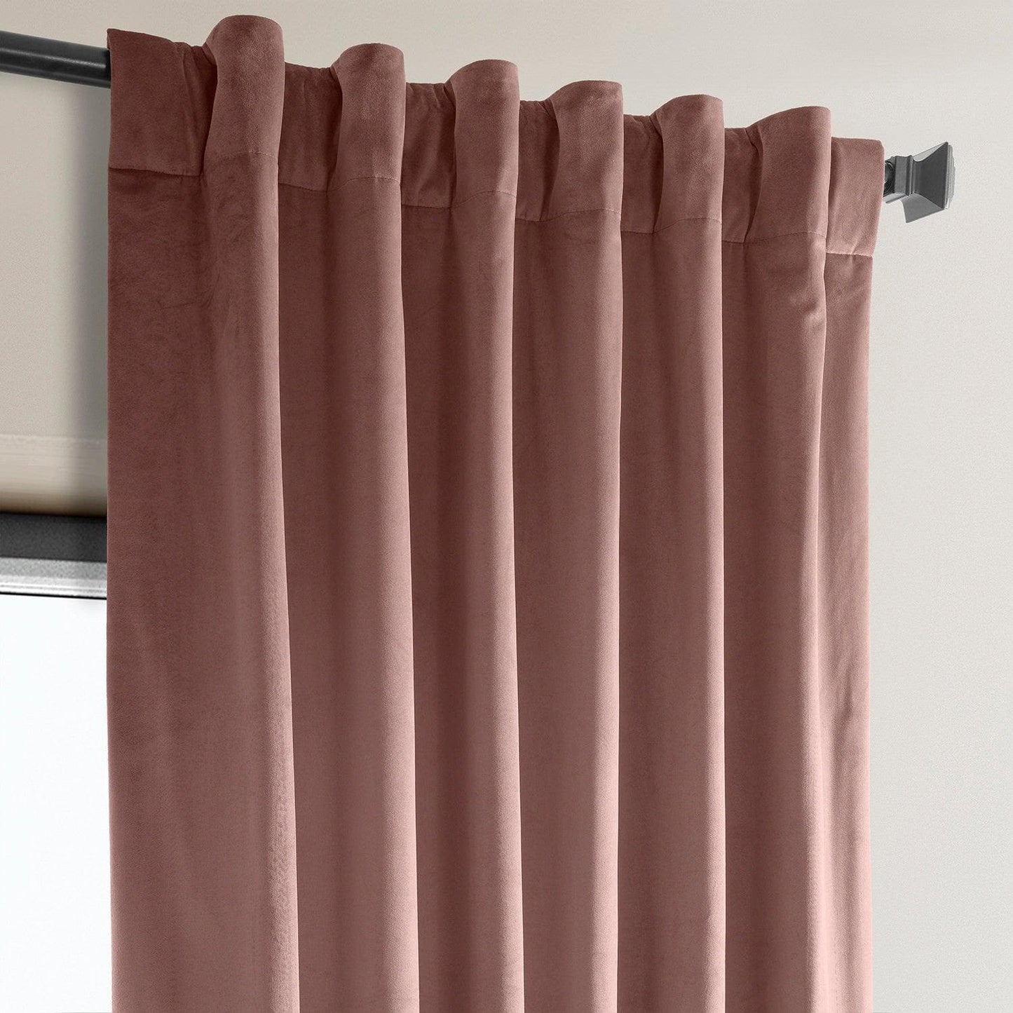 Wild Rose Heritage Plush Velvet Curtain - HalfPriceDrapes.com