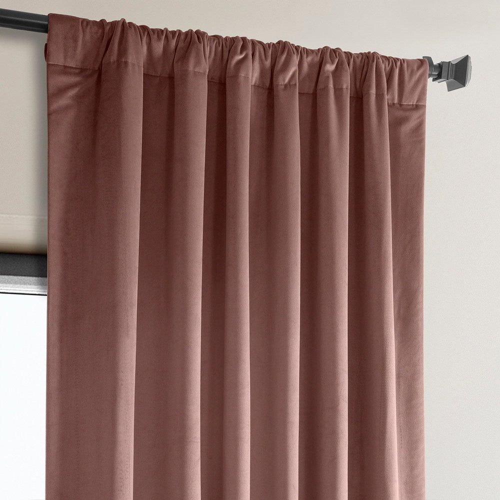 Wild Rose Heritage Plush Velvet Curtain - HalfPriceDrapes.com