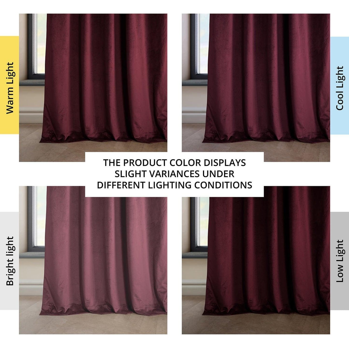 Dark Merlot Heritage Plush Velvet Curtain - HalfPriceDrapes.com