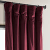 Dark Merlot Heritage Plush Velvet Curtain - HalfPriceDrapes.com